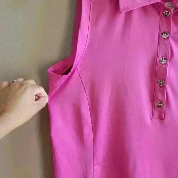 Solid Color GGBlue Sleeveless Women's Golf Sport Top Size Small Pink - Picture 5 of 10